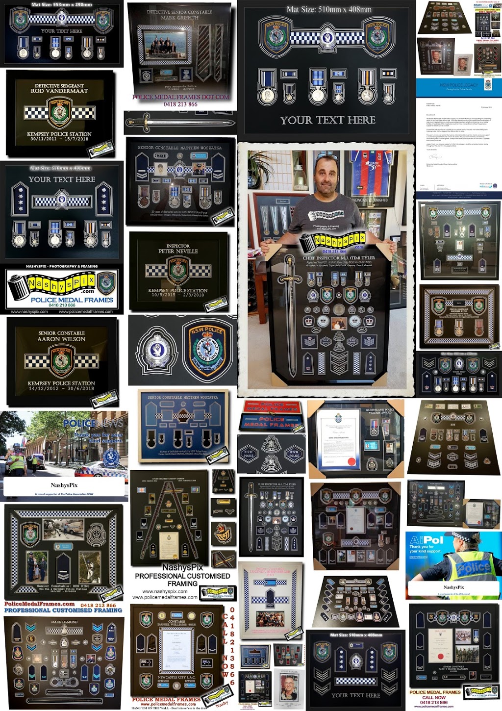 Police Medal Frames | 30 Emily Ave, Port Macquarie NSW 2444, Australia | Phone: 0418 213 866
