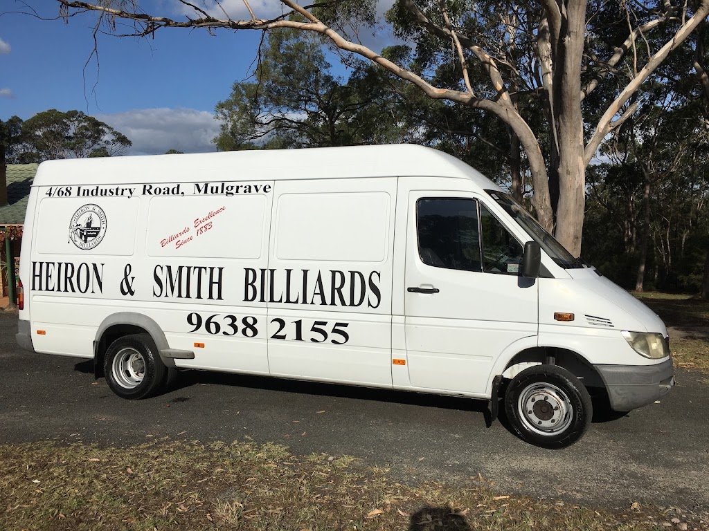 Heiron & Smith Billiards | 4/68 Industry Rd, Mulgrave NSW 2756, Australia | Phone: (02) 9638 2155