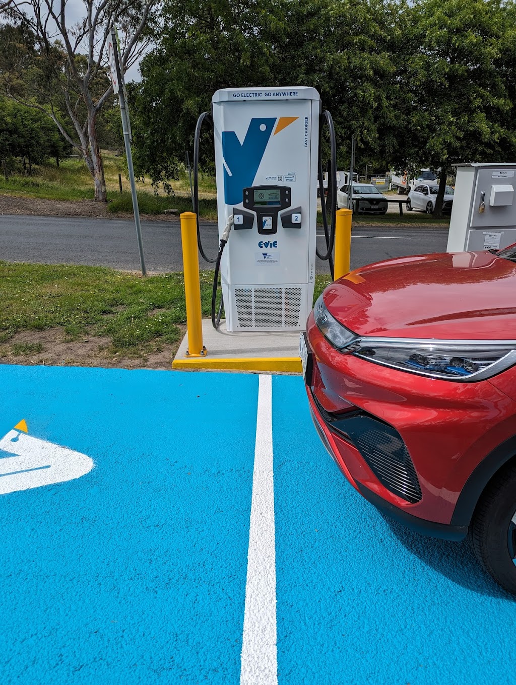 Evie Charging Station | 1 Old Waratah Rd, Fish Creek VIC 3959, Australia | Phone: 1300 463 843