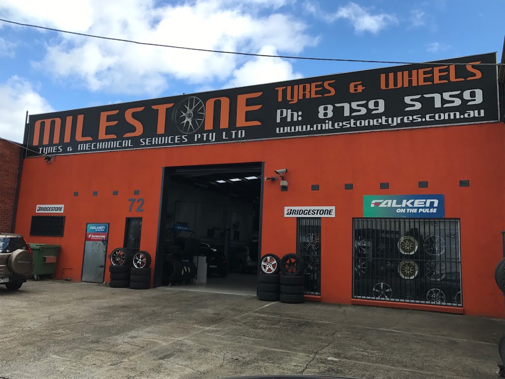 Milestone Tyres | car repair | 72 Bennet St, Dandenong VIC 3175, Australia | 0387595759 OR +61 3 8759 5759