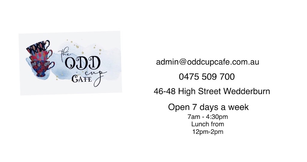 The Odd Cup Cafe | 46-48 High St, Wedderburn VIC 3518, Australia | Phone: 0475 509 700