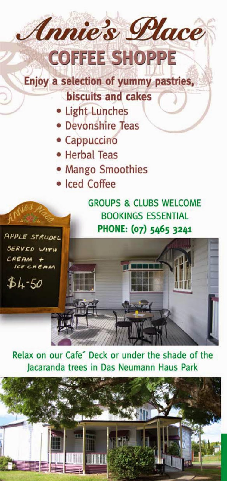 Annies Cafe | cafe | 100 Patrick St, Laidley-Plainlands Road, Laidley QLD 4341, Australia | 0754653241 OR +61 7 5465 3241