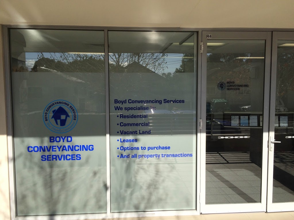 Boyd Conveyancing Services | lawyer | 4/5 Sharp St, Belmont NSW 2280, Australia | 0249450932 OR +61 2 4945 0932