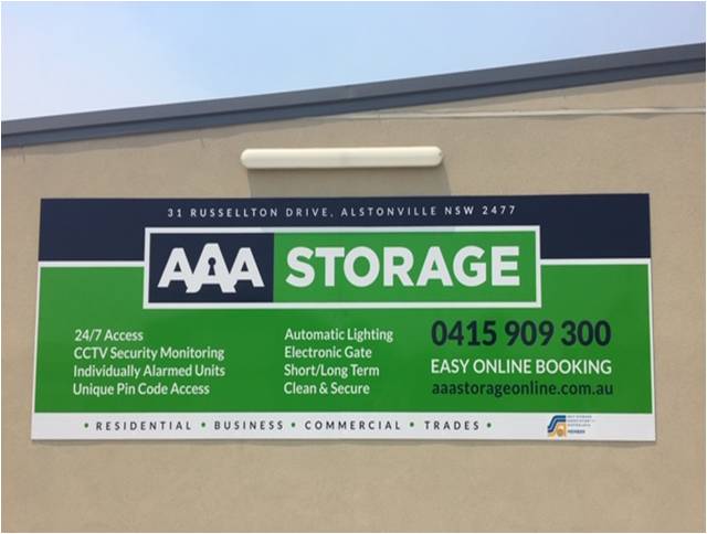 AAA Storage Online | 31 Russellton Dr, Alstonville NSW 2477, Australia | Phone: 0415 909 300