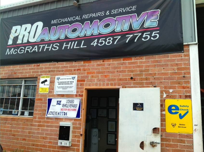 Pro Automotive | car repair | 1b/11 Hannabus Pl, Mcgraths Hill NSW 2756, Australia | 0245877755 OR +61 2 4587 7755