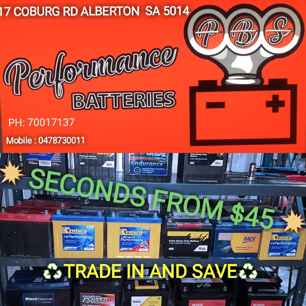 Performance Battery Services | Unit 1/17 Coburg Rd, Alberton SA 5014, Australia | Phone: (08) 7001 7137