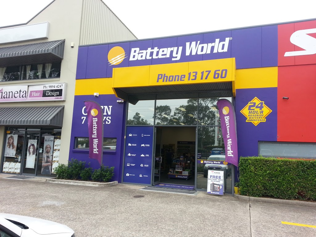 Battery World | car repair | Shop 2/7-13 Victoria Ave, Castle Hill NSW 2154, Australia | 0298942100 OR +61 2 9894 2100