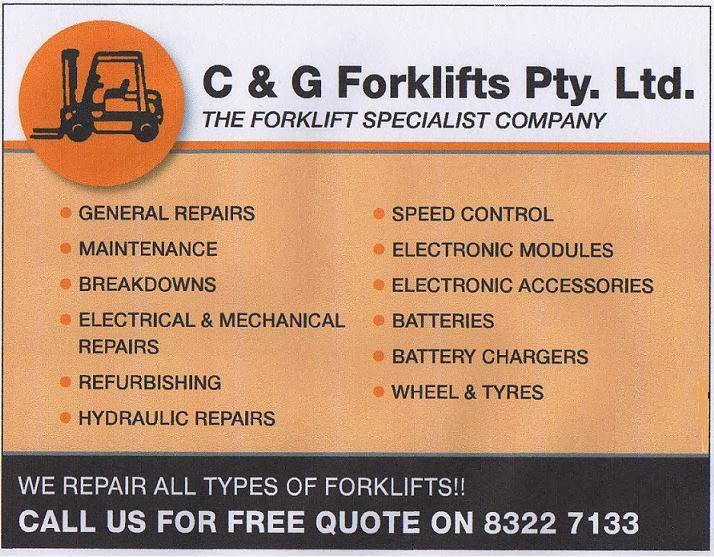 C&G Forklifts PTY LTD | store | 7 Queens Way, Woodcroft SA 5162, Australia | 0418832479 OR +61 418 832 479