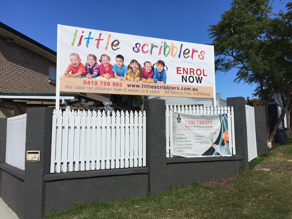 Little Scribblers Sutherland | 64 Toronto Parade, Sutherland NSW 2232, Australia | Phone: 0410 759 962