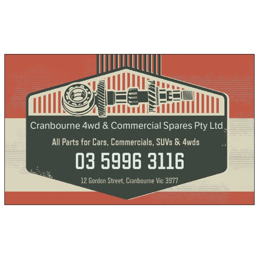 Cranbourne 4wd & Commercial Spares Pty Ltd | car repair | 12 Gordon St, Cranbourne VIC 3977, Australia | 0359963116 OR +61 3 5996 3116