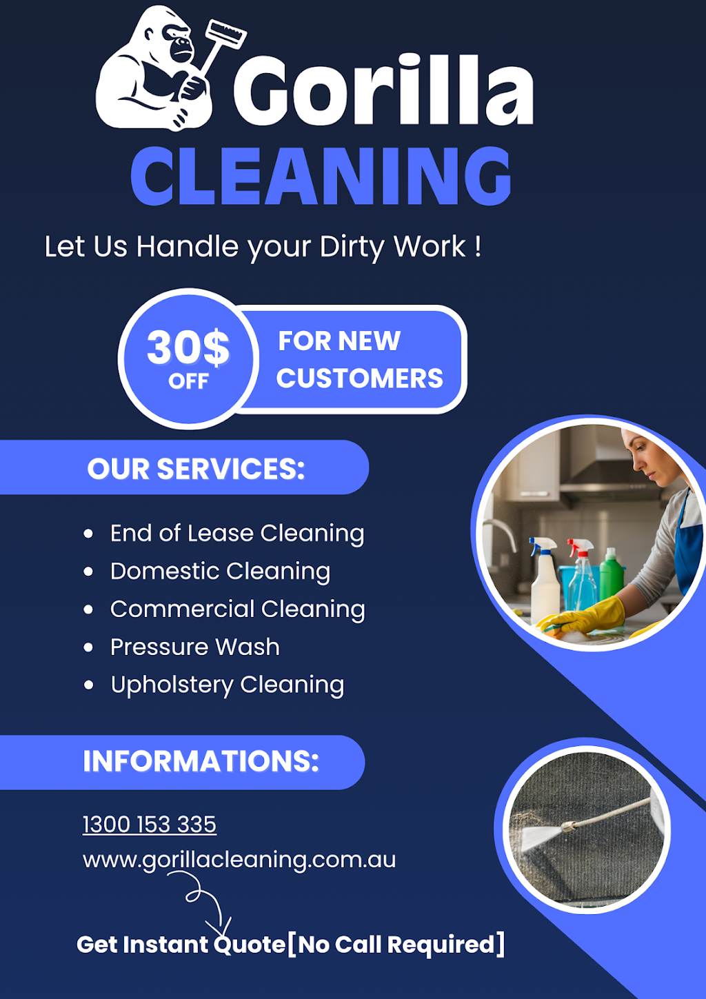 Gorilla Cleaning | 9 Fifth St, Granville NSW 2142, Australia | Phone: 1300 153 335
