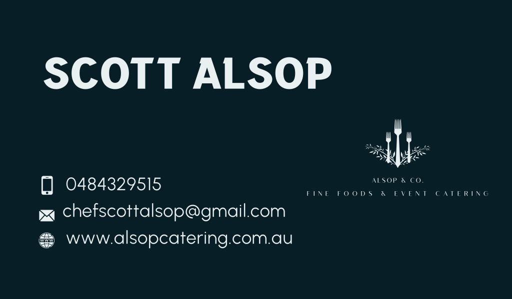 Alsop & Co. Fine Foods & Event Catering | 24 Racing Way, Winter Valley VIC 3358, Australia | Phone: 0484 329 515