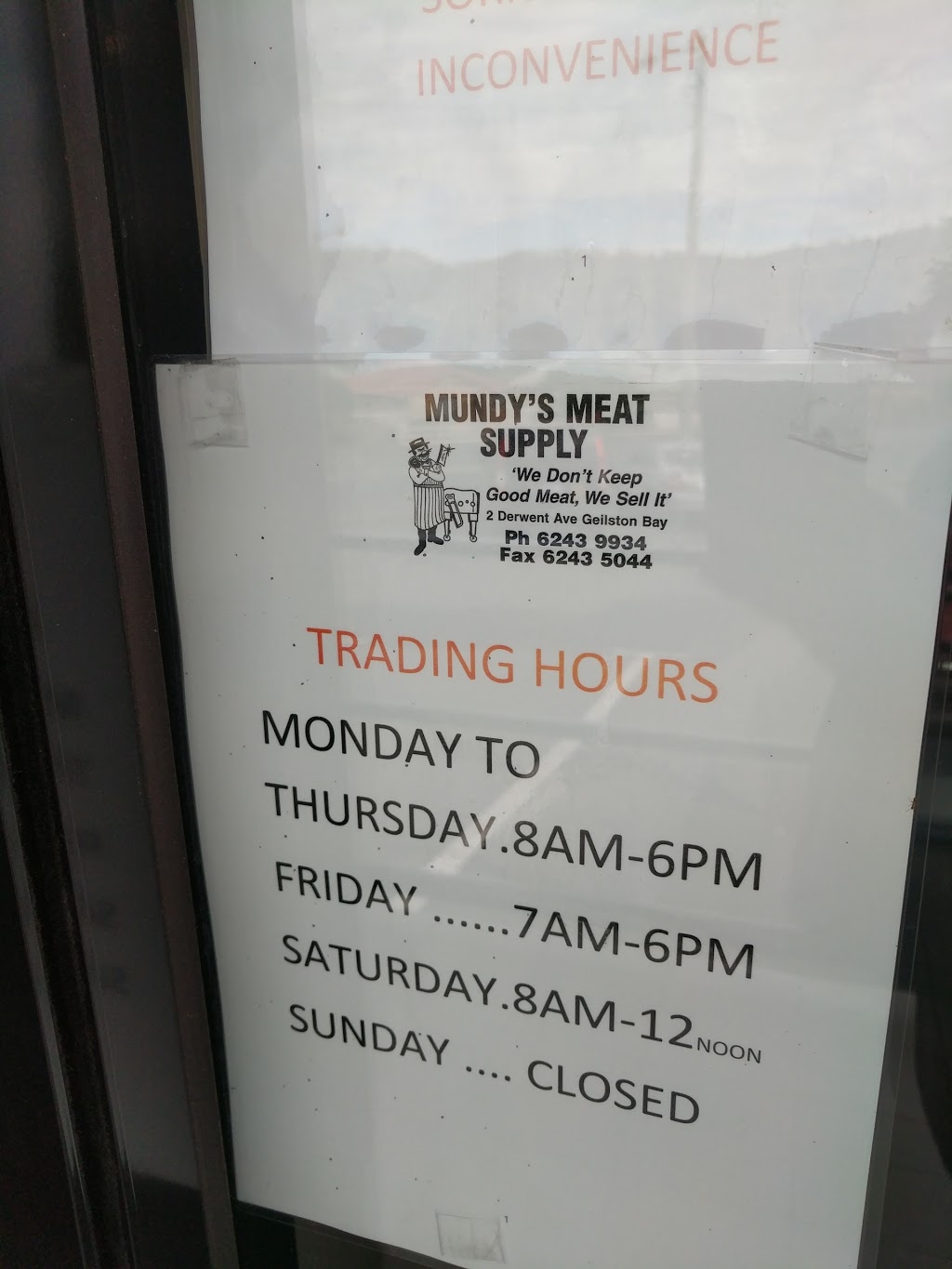 Mundys Meat Supply | store | 2 E Derwent Hwy, Geilston Bay TAS 7015, Australia | 0362439934 OR +61 3 6243 9934