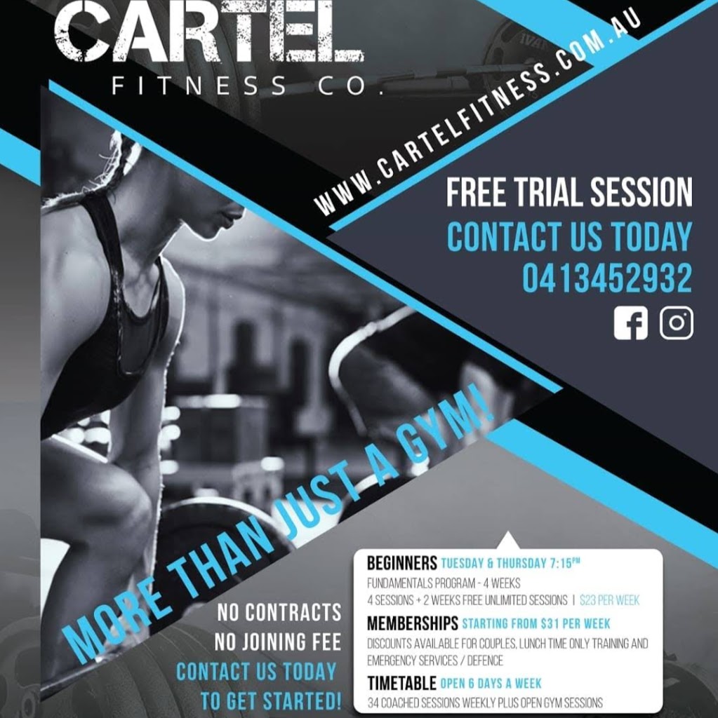 Cartel Fitness | gym | 3/12 Cheney Pl, Mitchell ACT 2911, Australia | 0413452932 OR +61 413 452 932