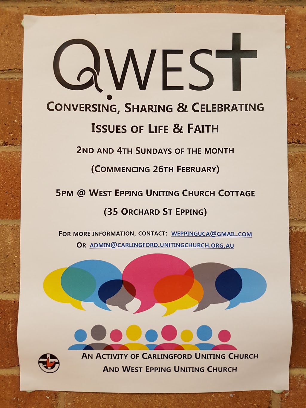 West Epping Uniting Church | 161 Carlingford Rd, Epping NSW 2121, Australia | Phone: (02) 9868 3574