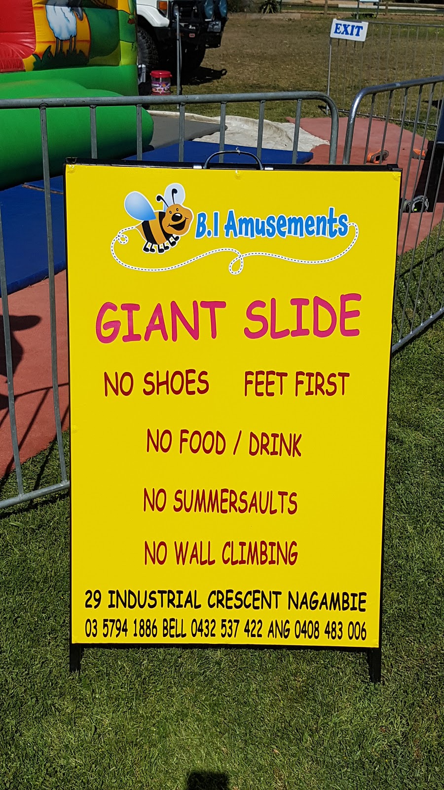 B. I Amusements | 2 Industrial Cres, Nagambie VIC 3608, Australia | Phone: 0432 537 422