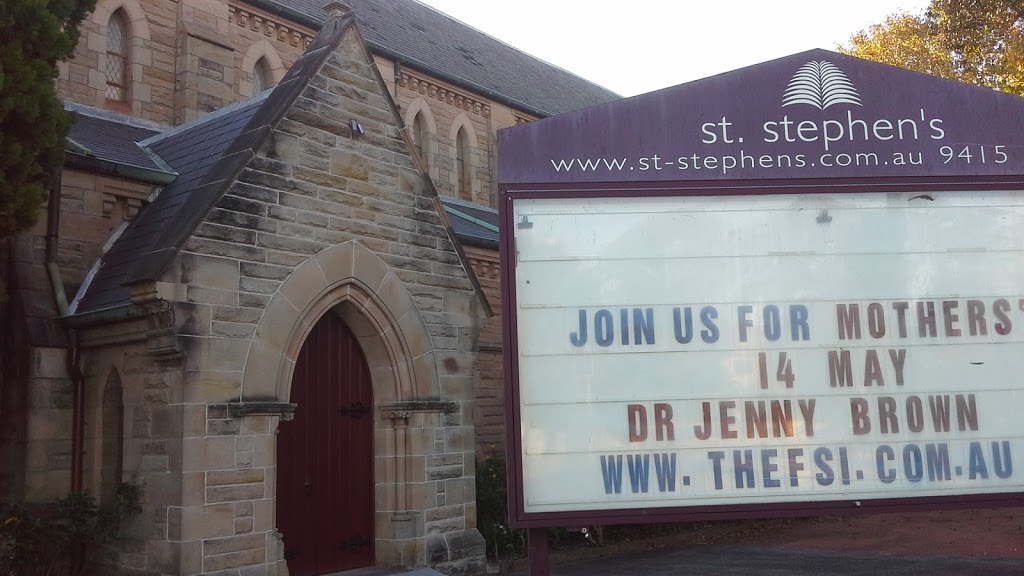St Stephens Anglican Church | church | 211 Mowbray Rd, Willoughby NSW 2068, Australia | 0294151727 OR +61 2 9415 1727