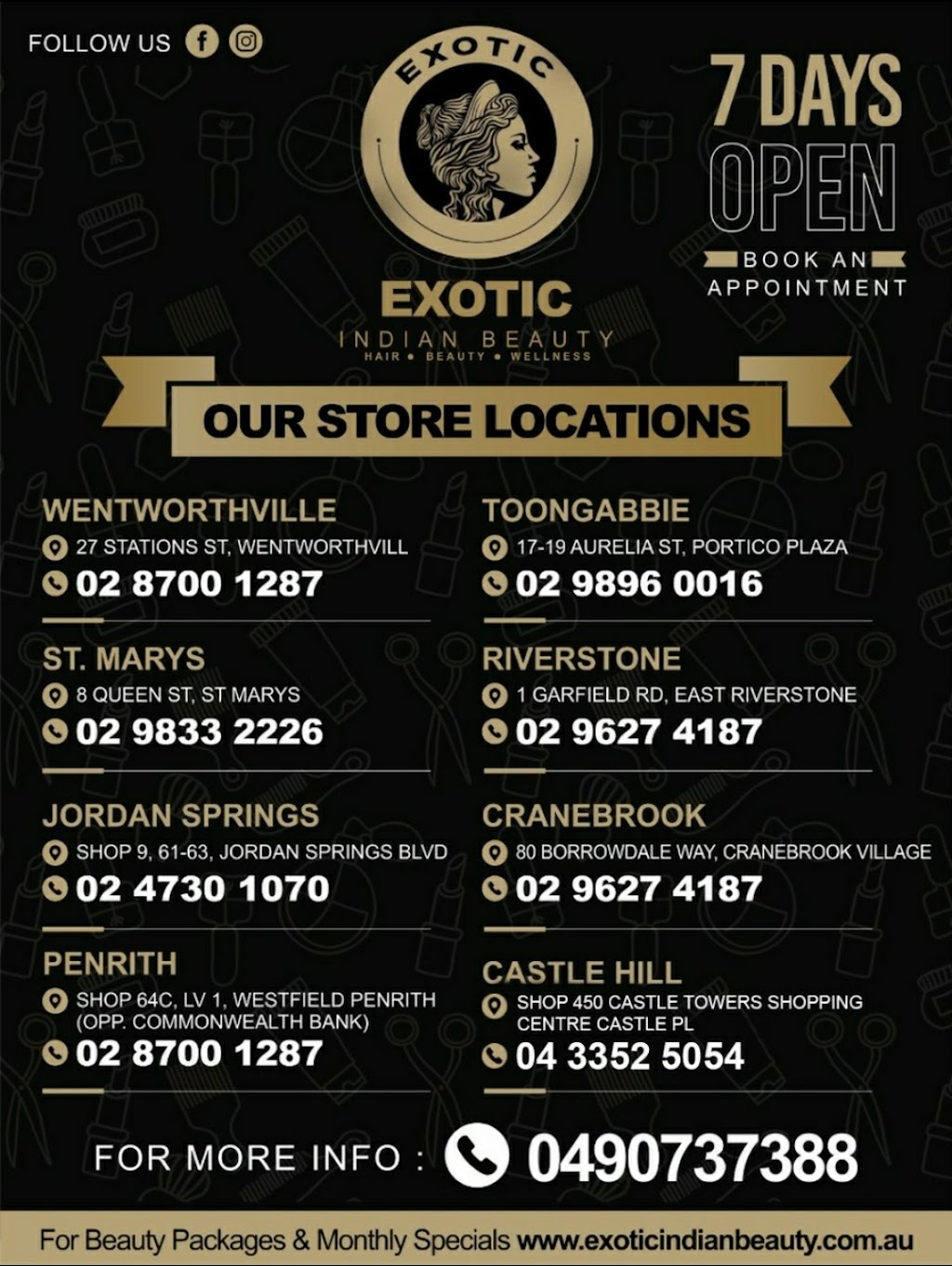 Exotic Indian Beauty - Riverstone | 1 Garfield Rd E, Riverstone NSW 2765, Australia | Phone: 0420 899 054