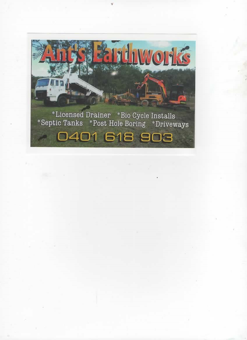 Ants Earthworks Gympie | 5 N Deep Creek Rd, North Deep Creek QLD 4570, Australia | Phone: 0401 618 903