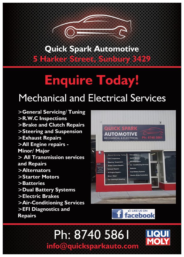 Quick Spark Automotive | car repair | 5 Harker St, Sunbury VIC 3429, Australia | 0387405861 OR +61 3 8740 5861