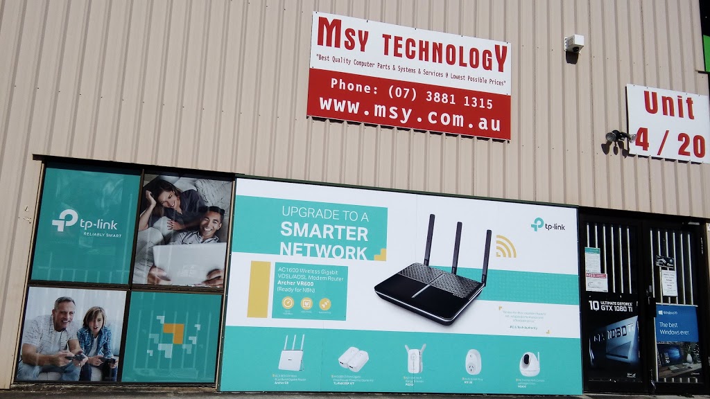 MSY Technology | electronics store | 4/20 Kenworth Pl, Brendale QLD 4500, Australia | 0397009762 OR +61 3 9700 9762