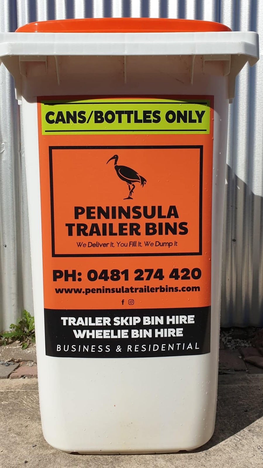 Adelaide Wheelie Bin Hire - Peninsula Trailer Bins | 489 Victoria Rd, Osborne SA 5017, Australia | Phone: 0481 274 420
