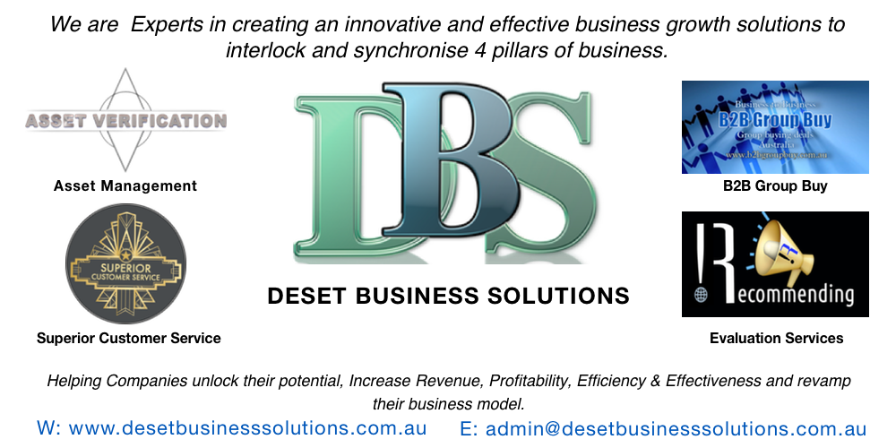 Deset Business Solutions Australia | 432 Winstanley St, Carindale QLD 4152, Australia | Phone: 0407 360 302