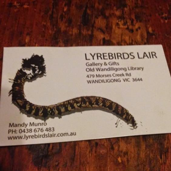 Lyrebirds Lair | art gallery | 479 Morses Creek Rd, Wandiligong VIC 3744, Australia | 0438676483 OR +61 438 676 483