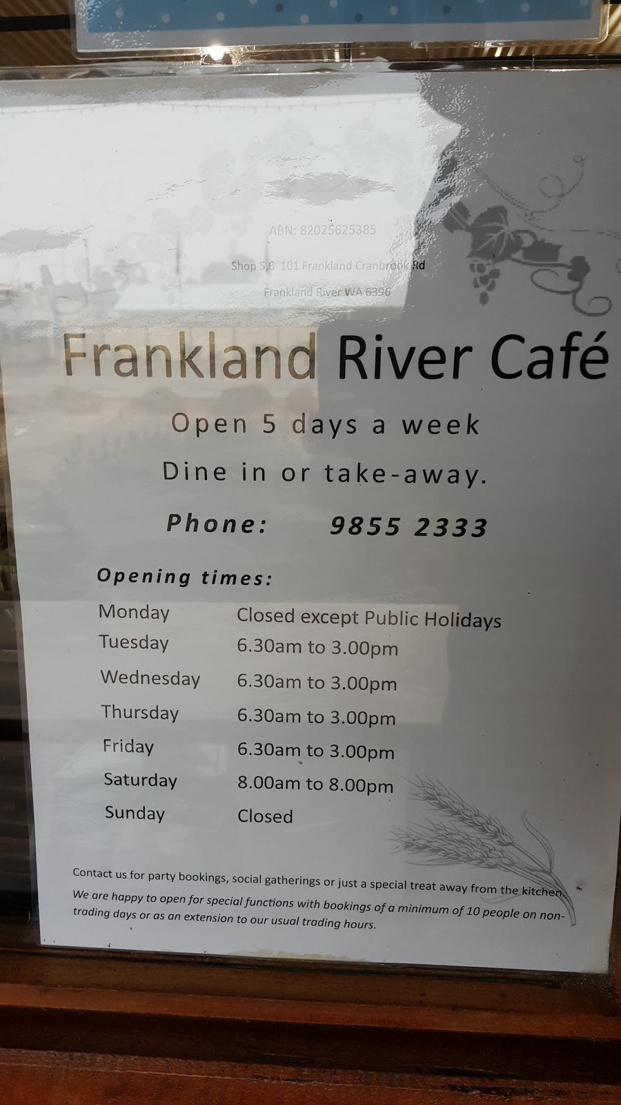 Sams Diner | 4 Marlock St, Frankland River WA 6396, Australia | Phone: (08) 9855 2333