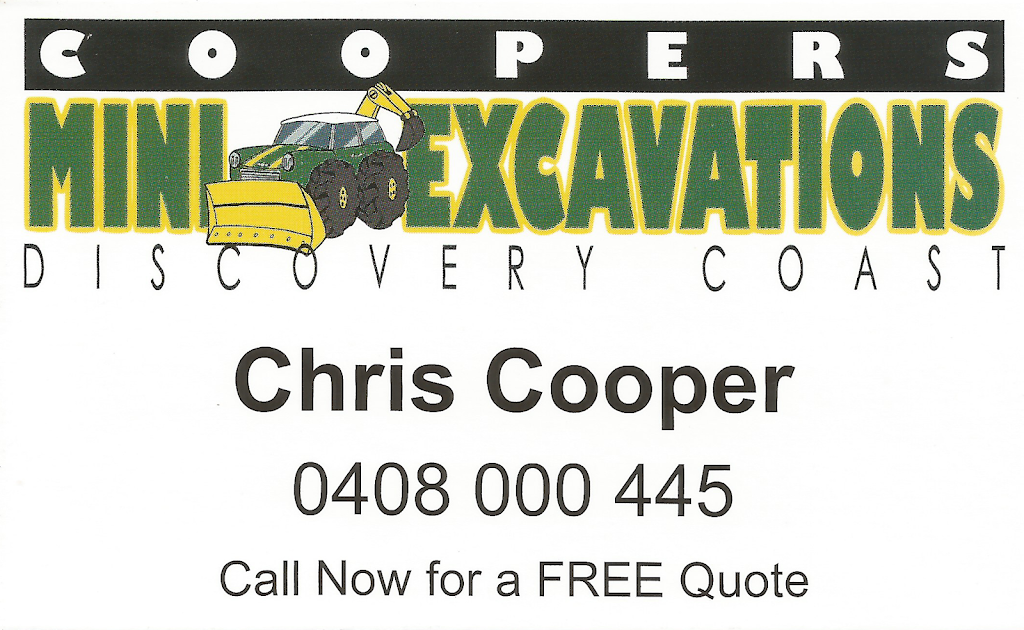 Coopers Mini Excavations Discovery Coast | general contractor | 227 Mitchell Rd, Mount Maria QLD 4674, Australia | 0408000445 OR +61 408 000 445