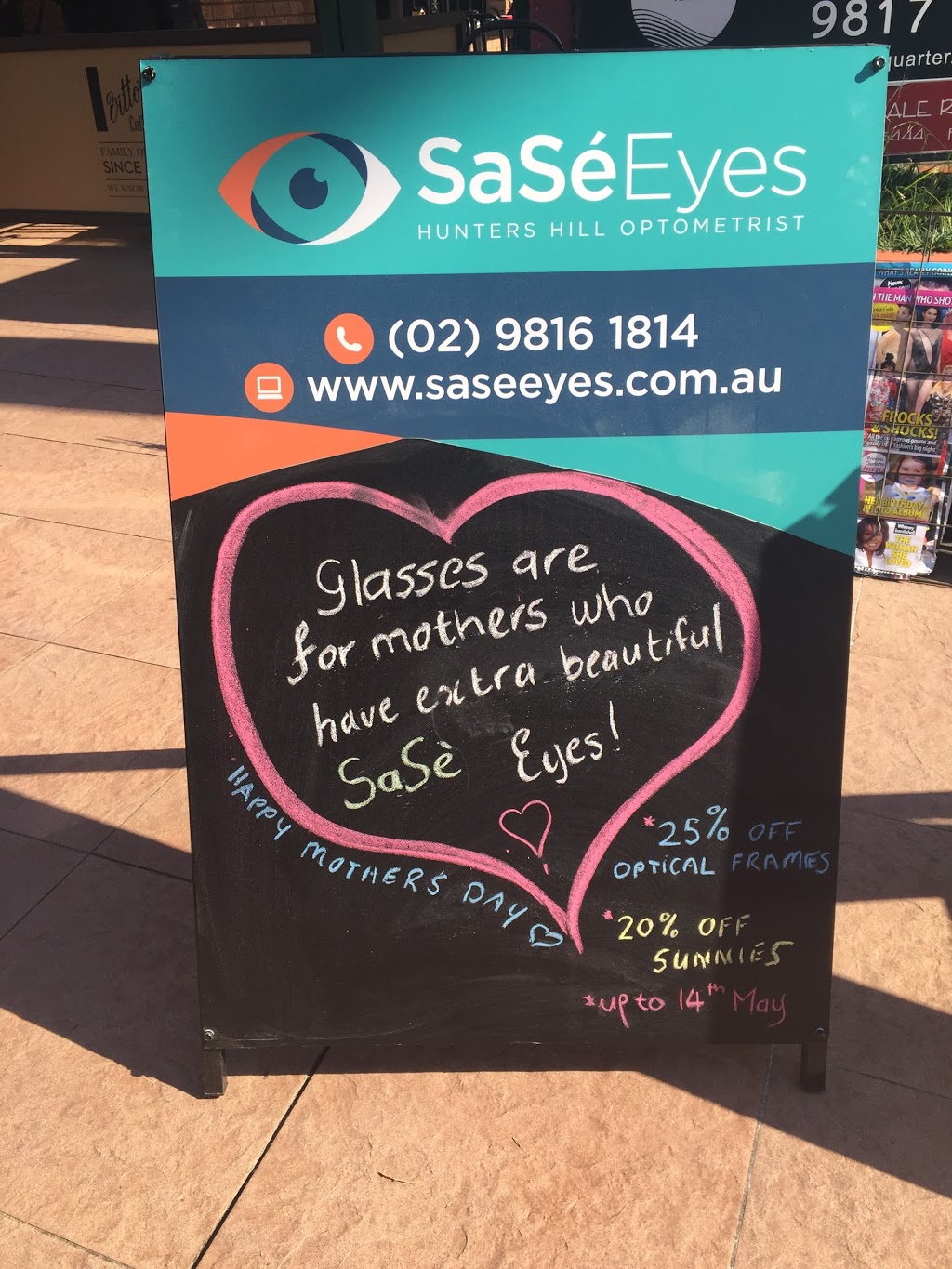 SaSé Eyes | 45 Gladesville Rd, Hunters Hill NSW 2110, Australia | Phone: (02) 9816 1814