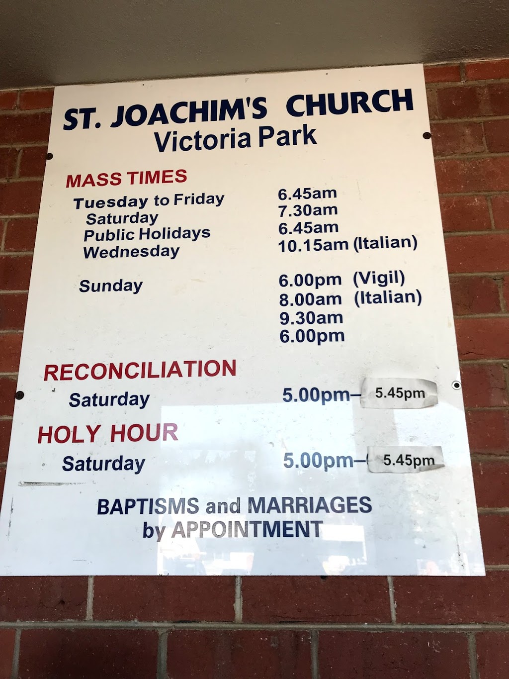 Saint Joachims Church | church | Shepperton Rd, Victoria Park WA 6100, Australia | 93611057 OR +61 93611057
