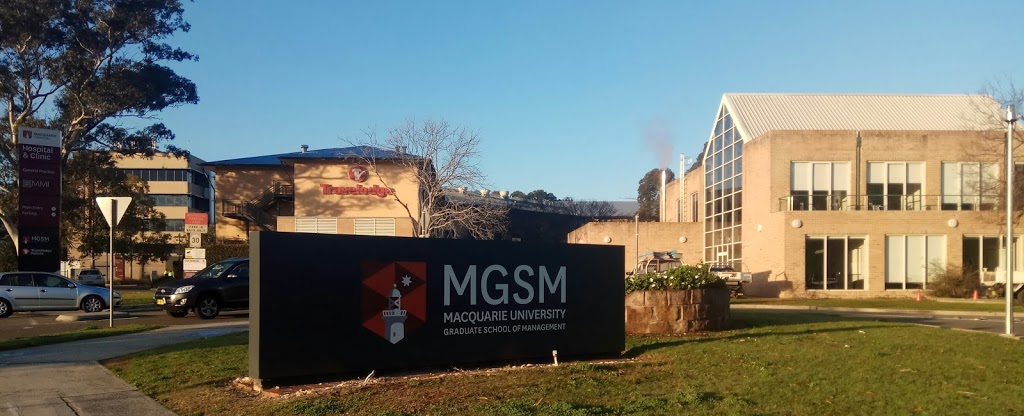Macquarie Graduate School of Management | 99 Talavera Rd, Macquarie Park NSW 2113, Australia | Phone: (02) 9850 7800