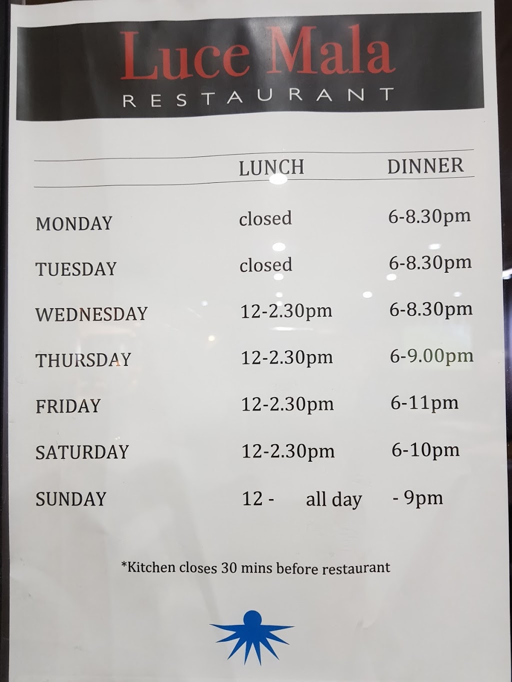 Luce Mala Restaurant | @ King Tom Club, 223-227 Edensor Road, Edensor Park NSW 2176, Australia | Phone: (02) 9610 6111