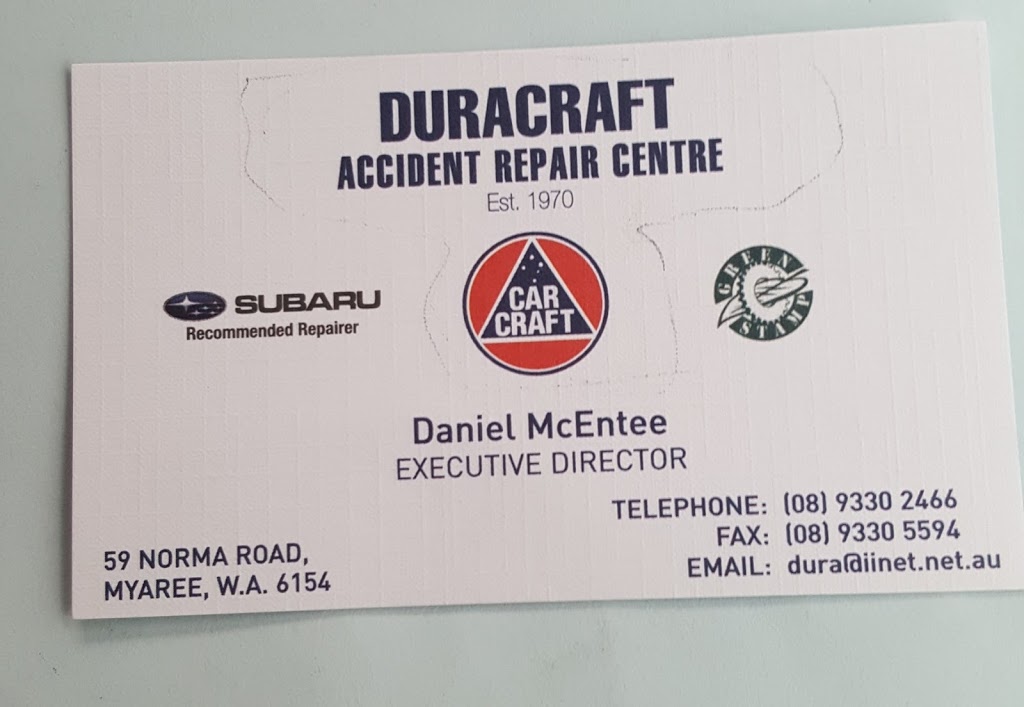McEntee’s Duracraft | car repair | 59 Norma Rd, Myaree WA 6154, Australia | 0893302466 OR +61 8 9330 2466