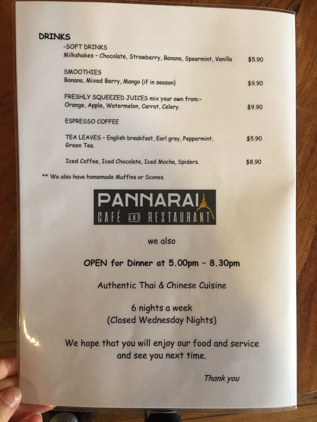 Pannarai - Cafe & Restaurant | restaurant | 38 Moreton Terrace, Dongara WA 6525, Australia | 0491834400 OR +61 491 834 400