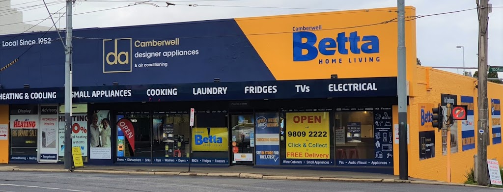 Camberwell Electrics Betta Home Living | home goods store | 1110 Toorak Rd, Camberwell VIC 3124, Australia | 0398354343 OR +61 3 9835 4343