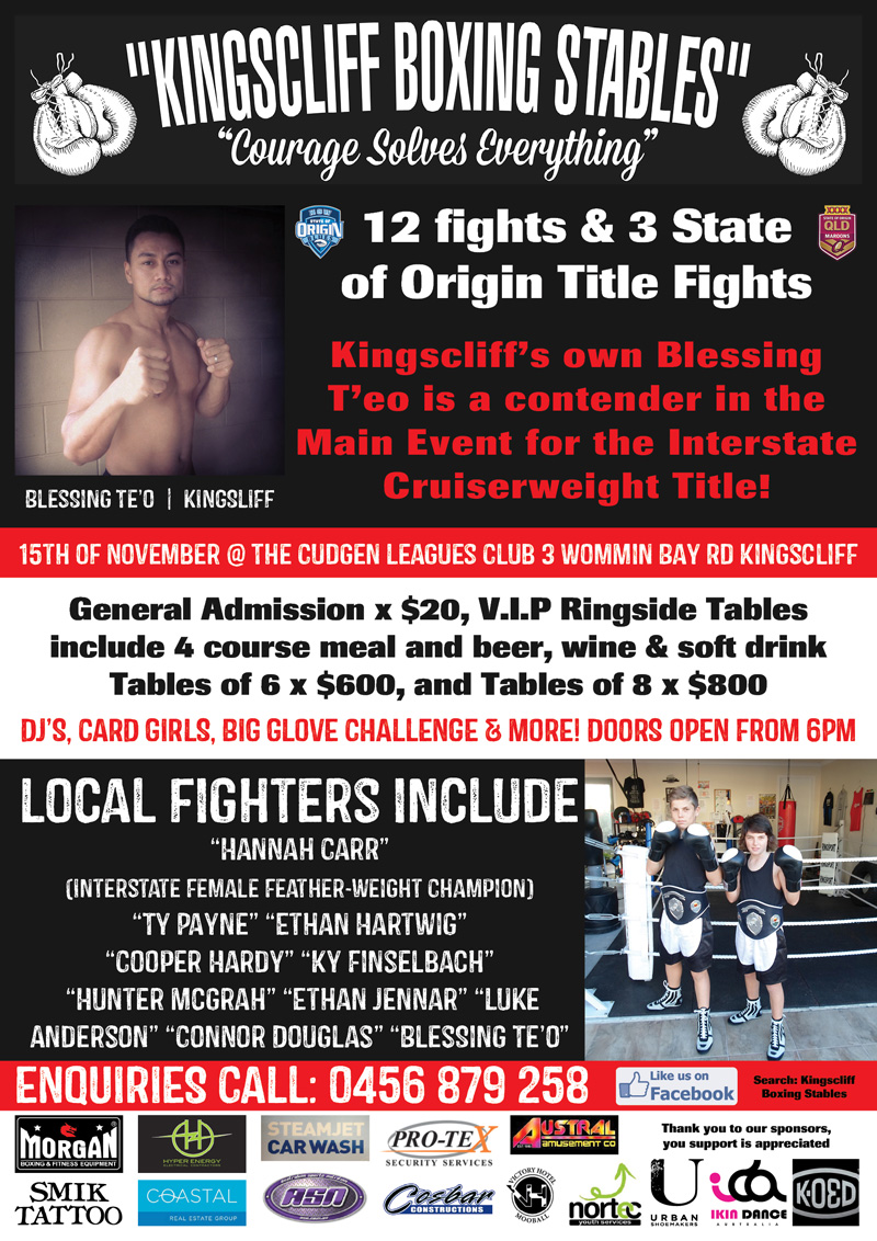 Kingscliff Boxing Stables | gym | Barclay Dr, Casuarina NSW 2487, Australia | 0456879258 OR +61 456 879 258