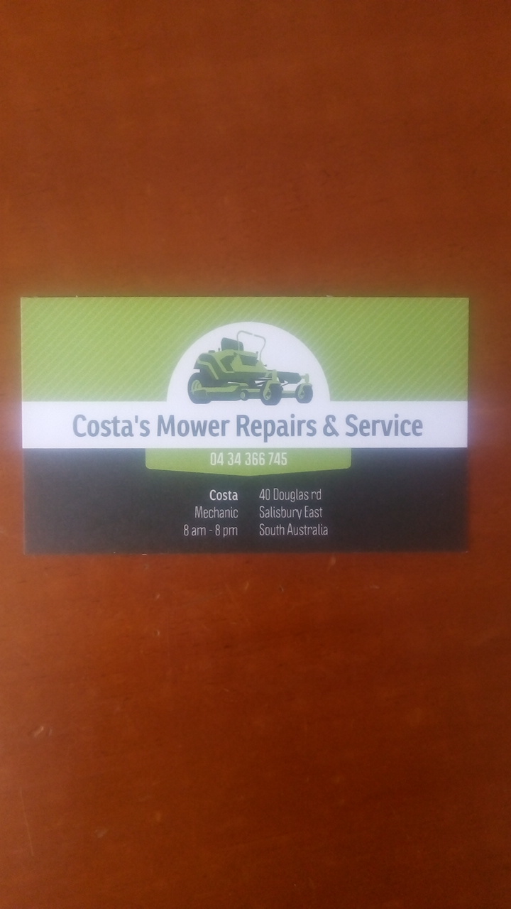 Costas Mower REPAIRS & SERVICE | car repair | 40 Douglas Rd, Salisbury East SA 5109, Australia | 0434366745 OR +61 434 366 745