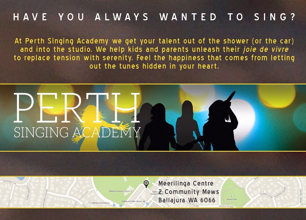 Perth Singing Academy | electronics store | Community Mews, Ballajura WA 6066, Australia | 0408497664 OR +61 408 497 664