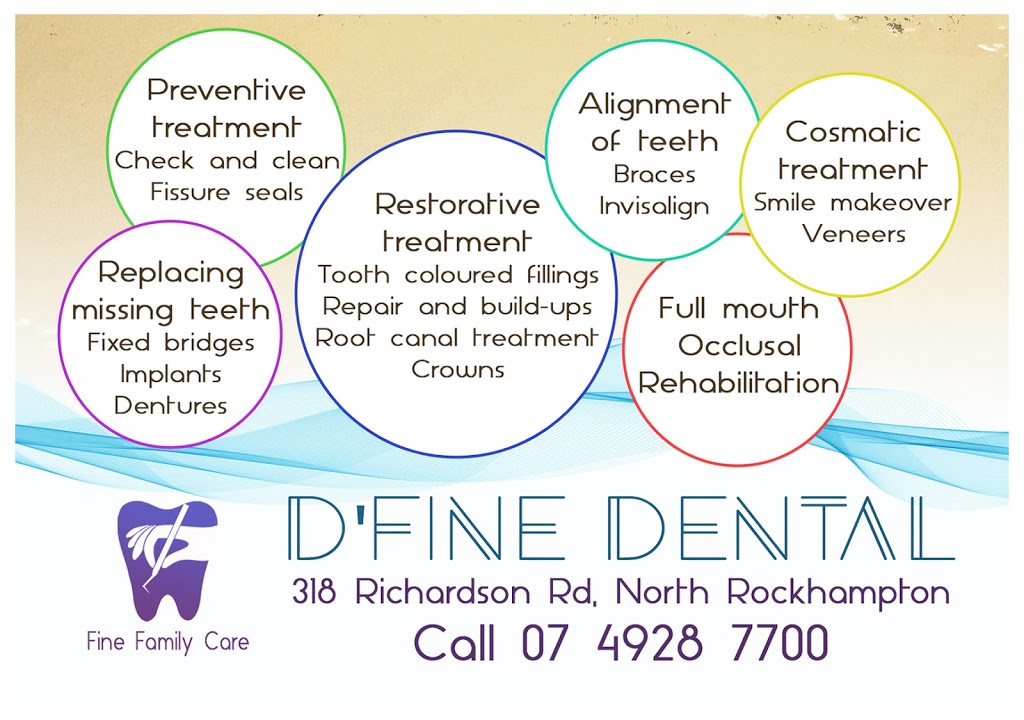 Dfine Dental Rockhampton | dentist | suite 2/318 Richardson Rd, Park Avenue QLD 4701, Australia | 0749287700 OR +61 7 4928 7700