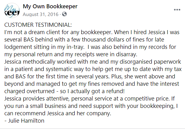 My Own Bookkeeper | 1/68 Bondi Rd, Bondi Junction NSW 2022, Australia | Phone: 1800 966 066