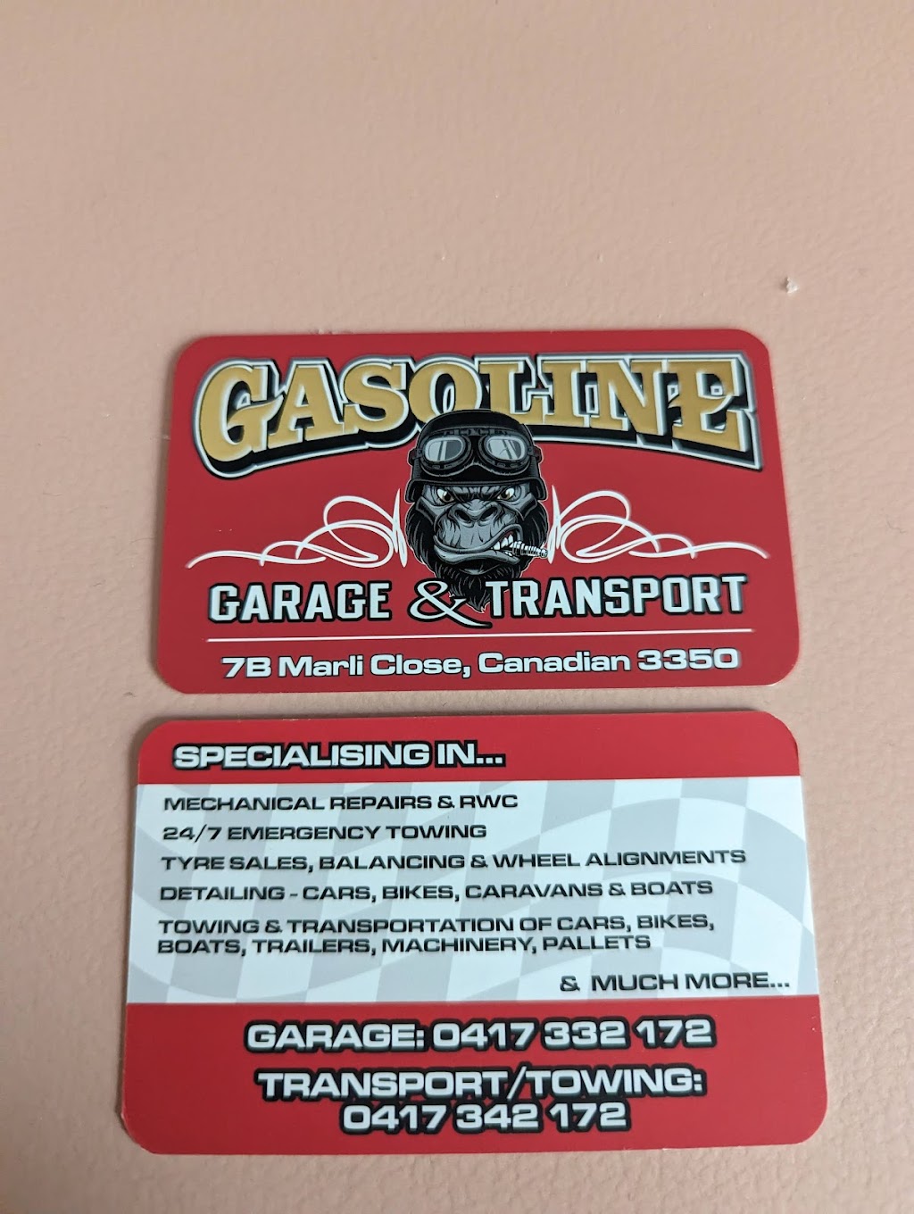 Gasoline Garage & Transport | 7 Marli Cl, Canadian VIC 3350, Australia | Phone: 0417 342 172