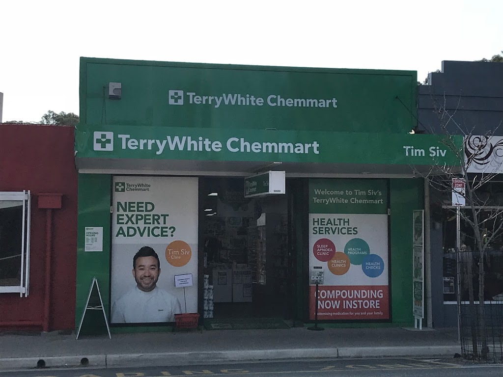 Tim Siv's TerryWhite Chemmart Compounding Pharmacy Clare (261 Main N Rd) Opening Hours