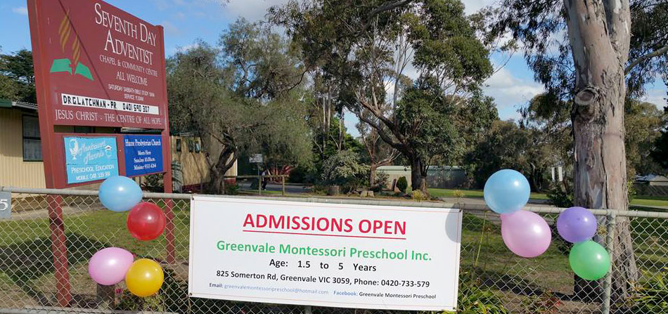 Greenvale Montessori Preschool Inc. | school | 825 Somerton Rd, Greenvale VIC 3059, Australia | 0420733579 OR +61 420 733 579