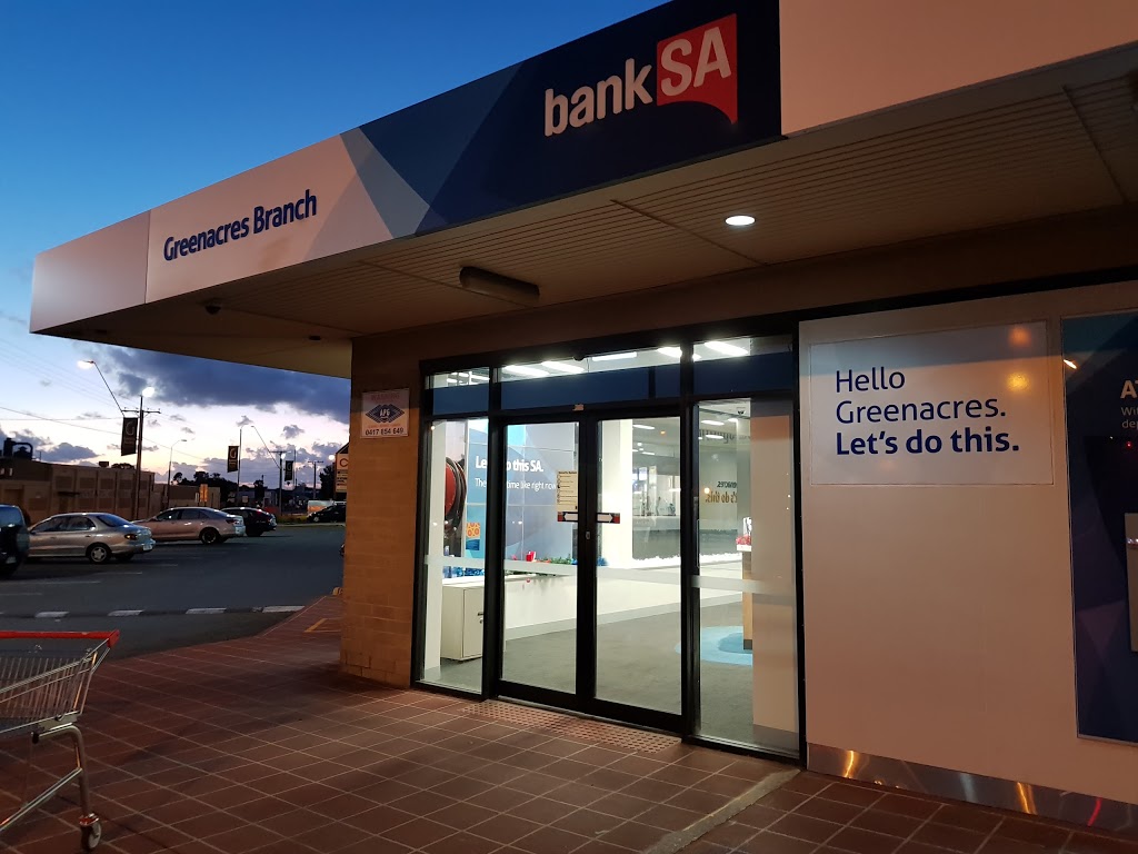 BankSA Branch | bank | Corner of North East Rd & Mullers Road Shop 11 Greenacres Shopping Centre, Greenacres SA 5086, Australia | 131376 OR +61 131376