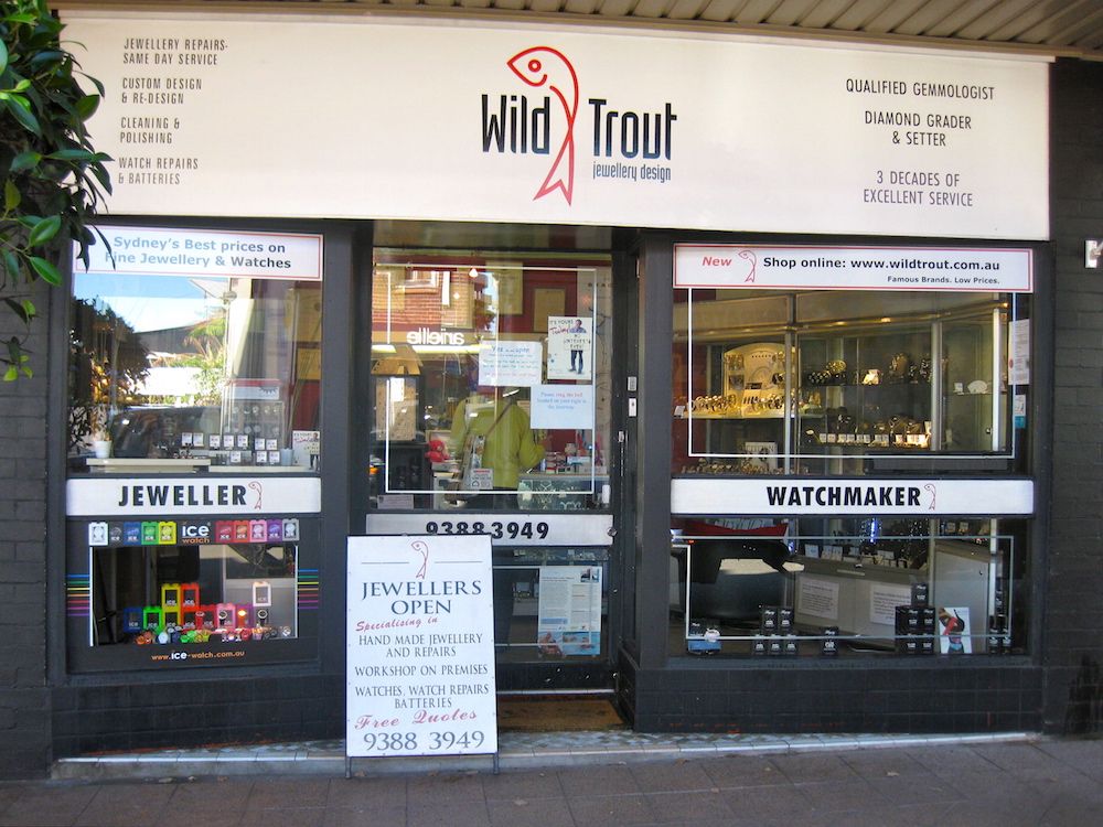 Wild Trout Jewellery | jewelry store | 12 Newcastle St, Rose Bay NSW 2029, Australia | 0293883949 OR +61 2 9388 3949