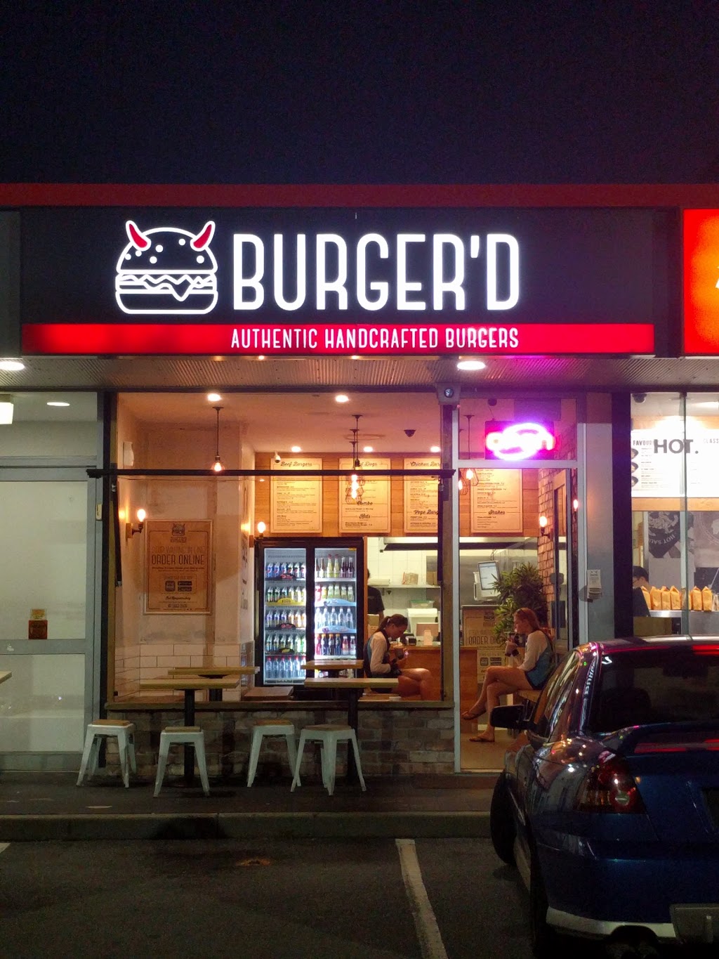 BurgerD | restaurant | 440 Brisbane Rd, Arundel QLD 4214, Australia | 0755632666 OR +61 7 5563 2666