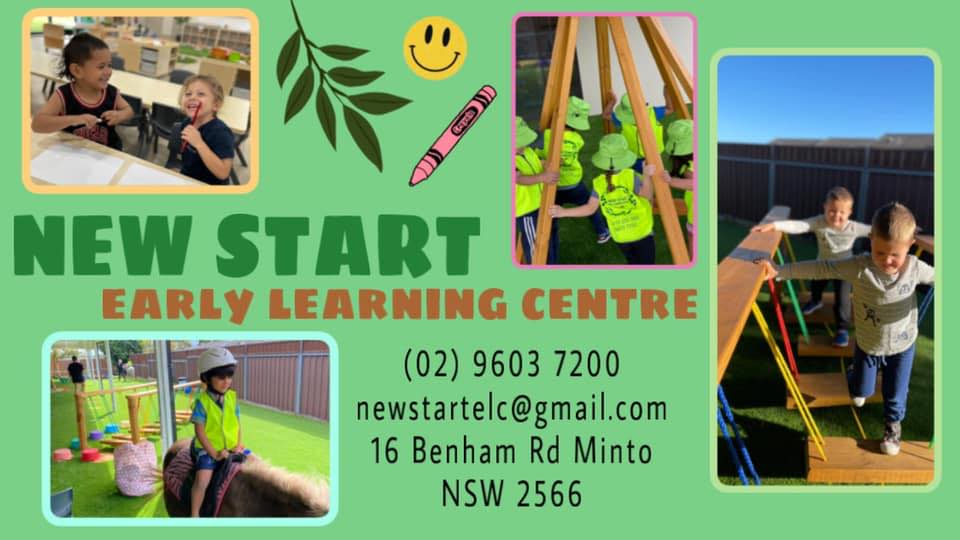 New Start Early Learning Centre | 16 Benham Rd, Minto NSW 2566, Australia | Phone: (02) 9603 7200