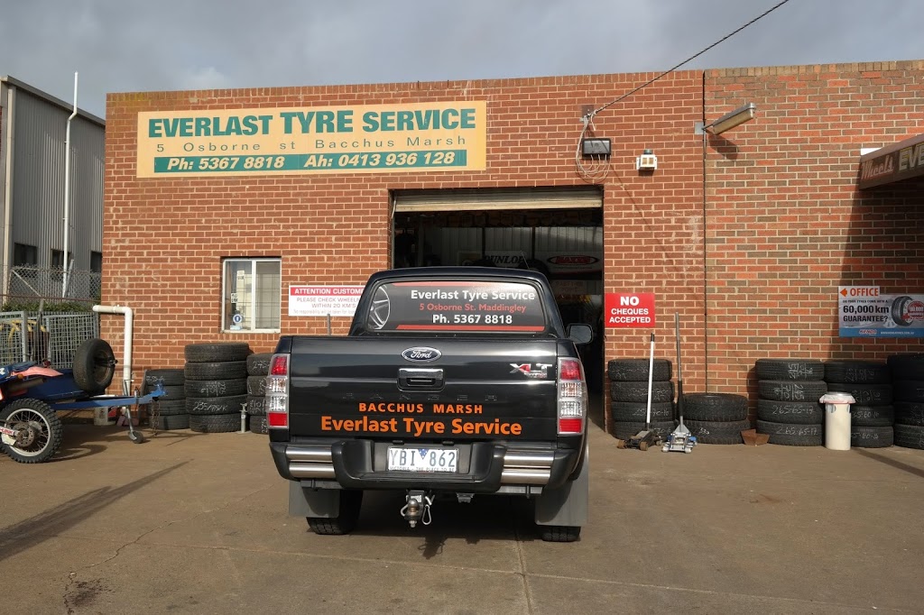 Everlast Tyre Service | 5 Osborne St, Bacchus Marsh VIC 3340, Australia | Phone: 0413 936 128